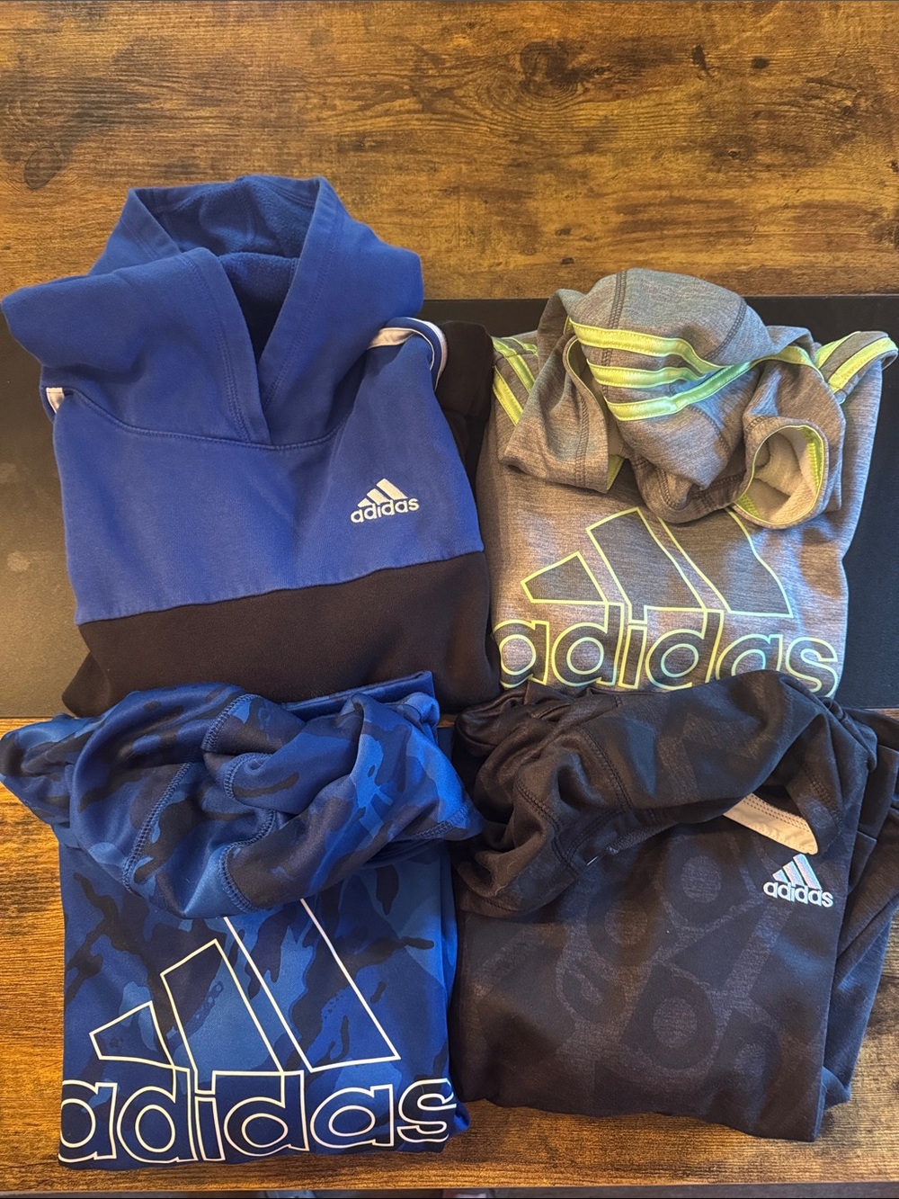 4 Adidas Kids Hooded Pullover
